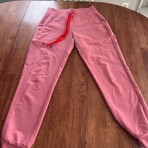 Figs Women’s Light Pink/Rose Jogger Pants Size XS Reg